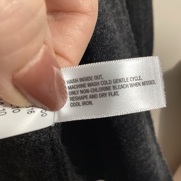 GAP Ultrasoft 100% Wool Open Front Cardigan Gray Size M Classic Minimal Capsule - Picture 12 of 13